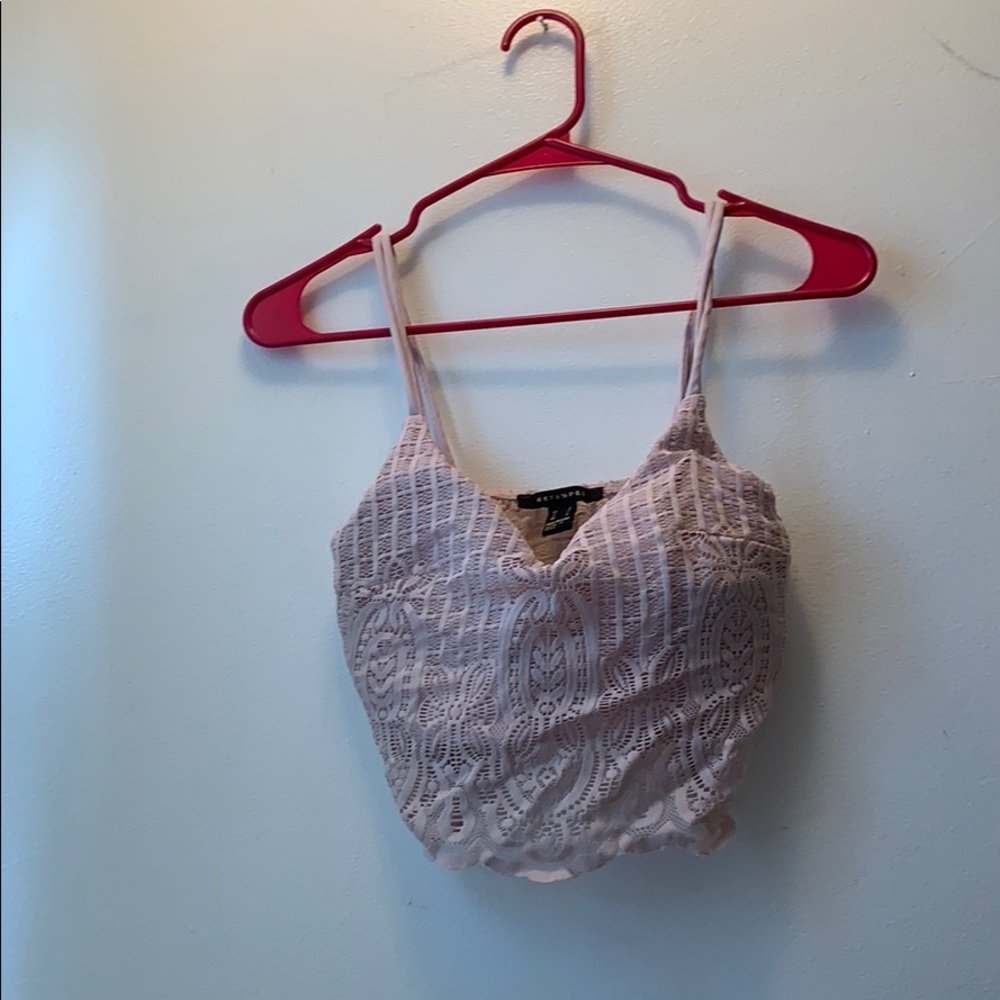 Women’s small pink crop top